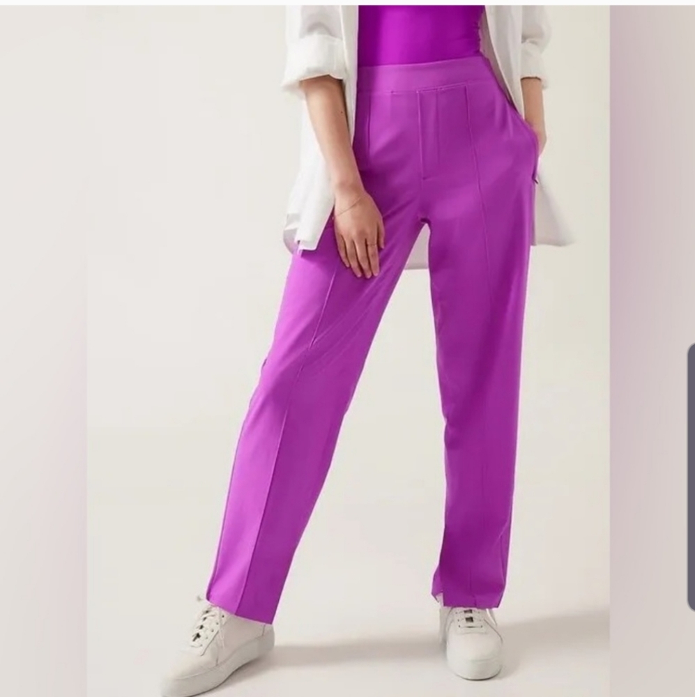 Athleta Vienna Slim Pant Women's 10 Magenta